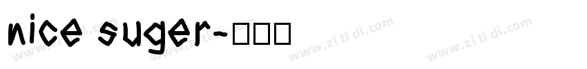 nice suger字体转换